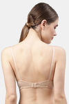 PrettyCat Non-Wired Medium Coverage T-Shirt Bra - Skin White — thumbnail 2
